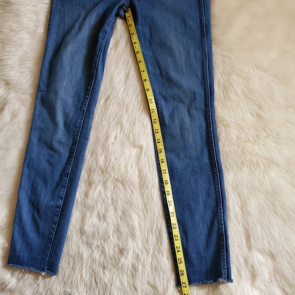Madewell 10 Inch High Rise Skinny  Raw Hem Jeans Size 28 - Picture 10 of 12